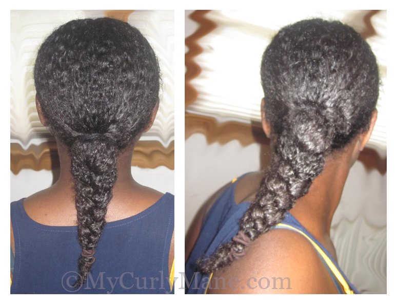 natural hair ponytail